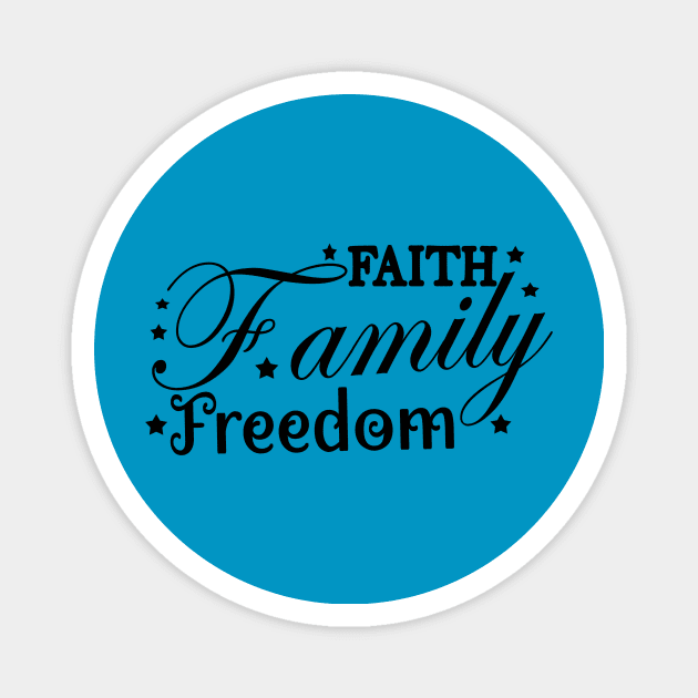 Family Freedom Magnet by Shop Ovov